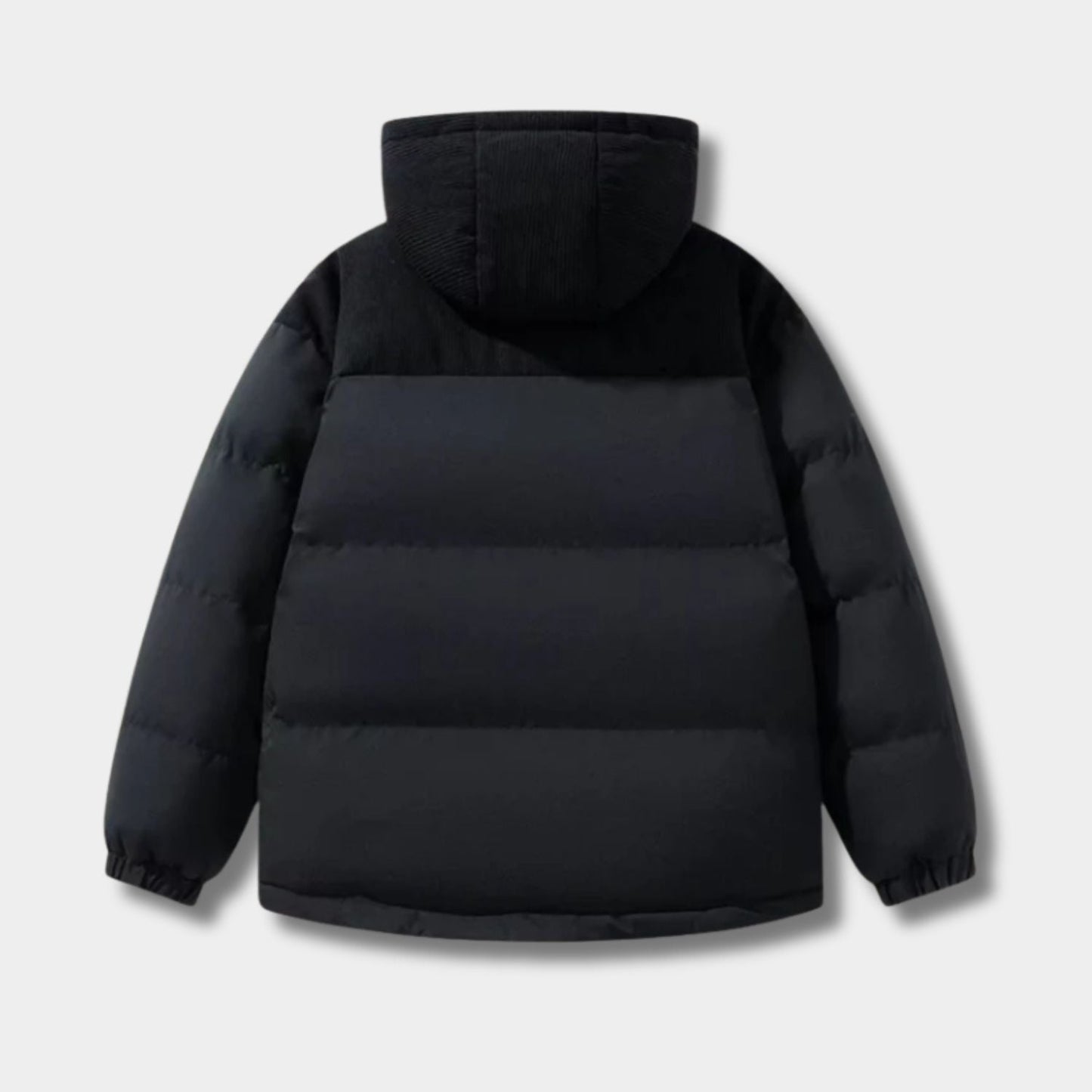 Corduroy Hooded Puffer Jacket | Zyphhra