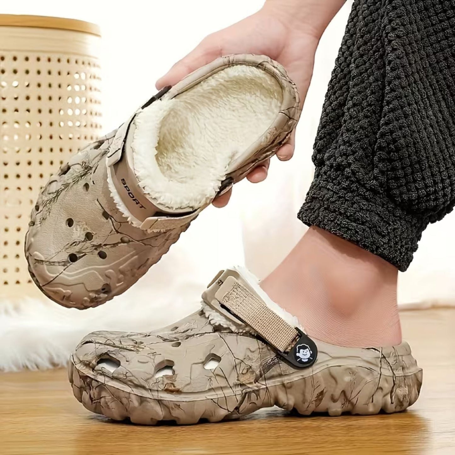 Fleece-Lined EVA Winter Slippers | Zyphhra