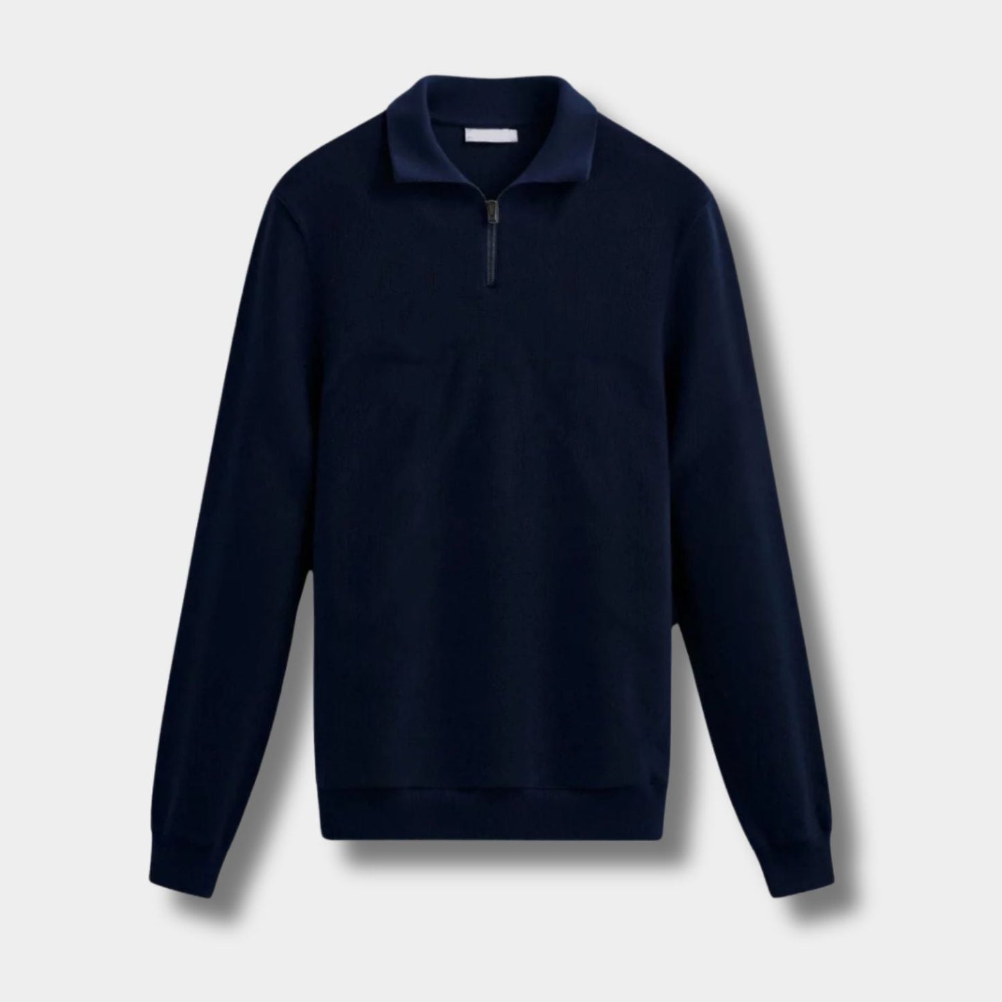 Collared Knit Polo Quarter-Zip | Zyphhra
