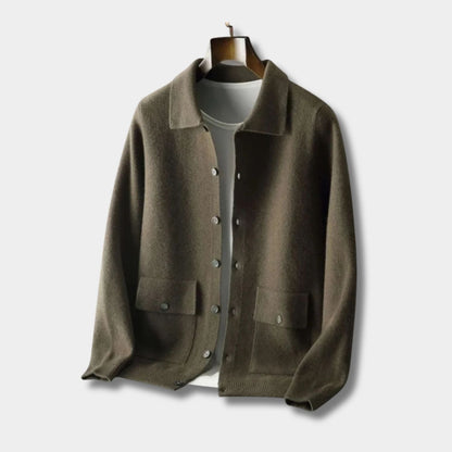 Collared Button Knit Cardigan | Zyphhra
