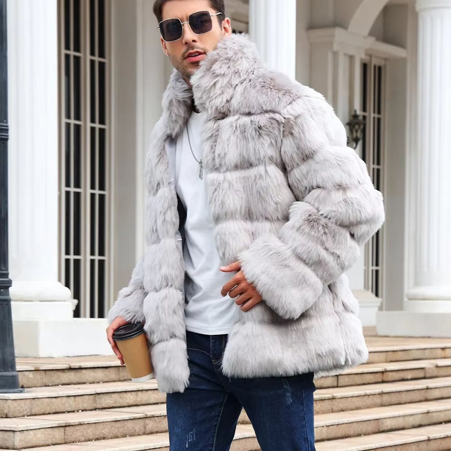 Plush Quilted Fur Jacket | Zyphhra