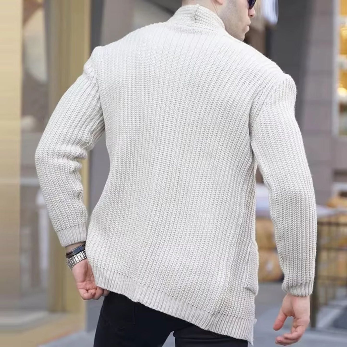 Shawl Collar Knit Cardigan | Zyphhra