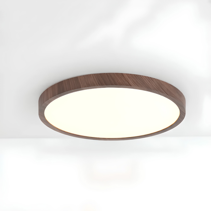 Modern Walnut LED Ceiling Lamp | Zyphhra