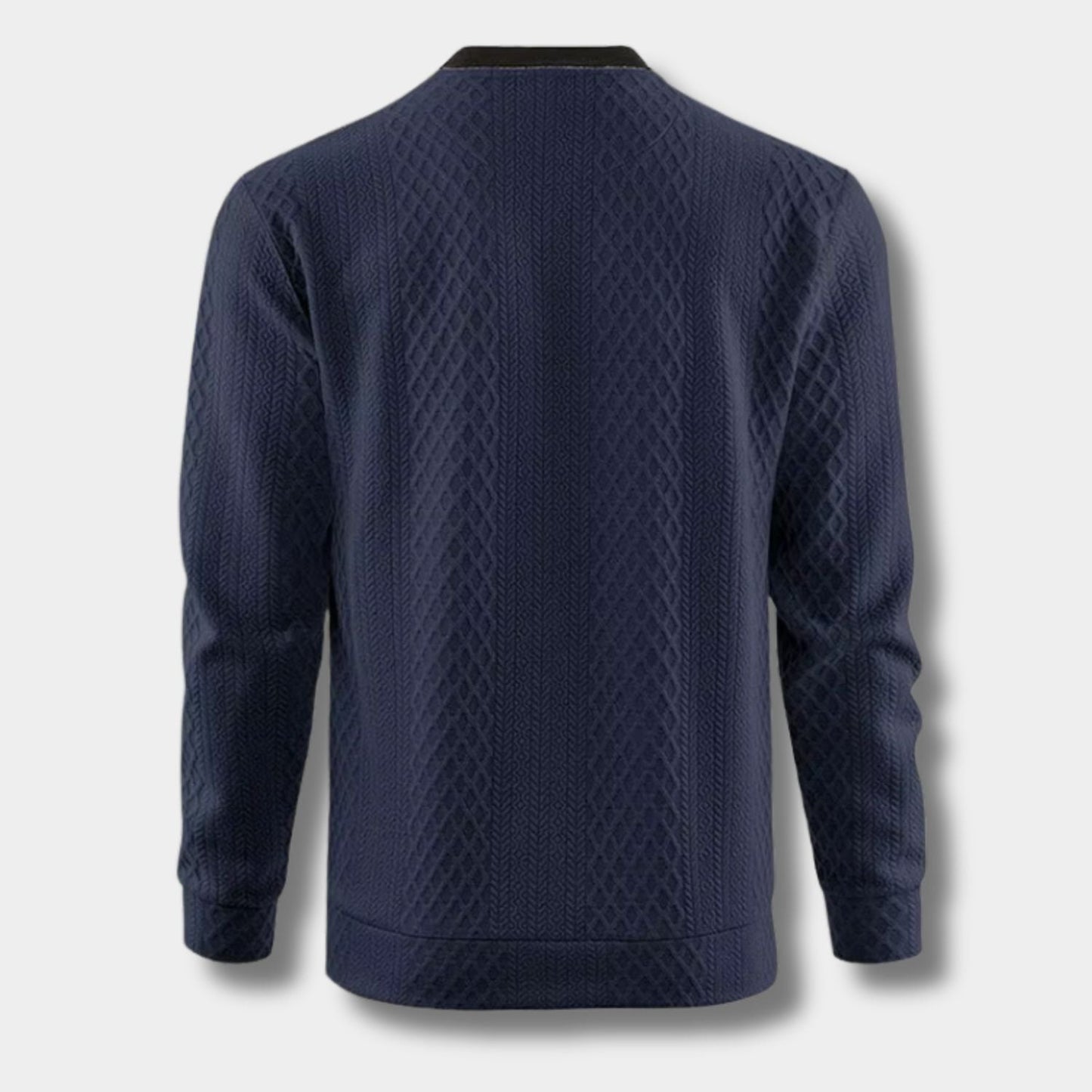 Checkered Panel Knit Jumper | Zyphhra