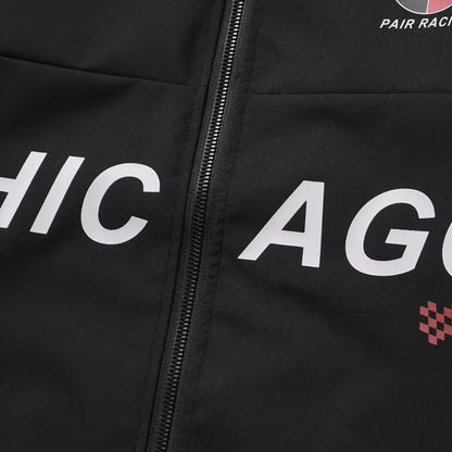 Racing Print Aviator Jacket | Zyphhra