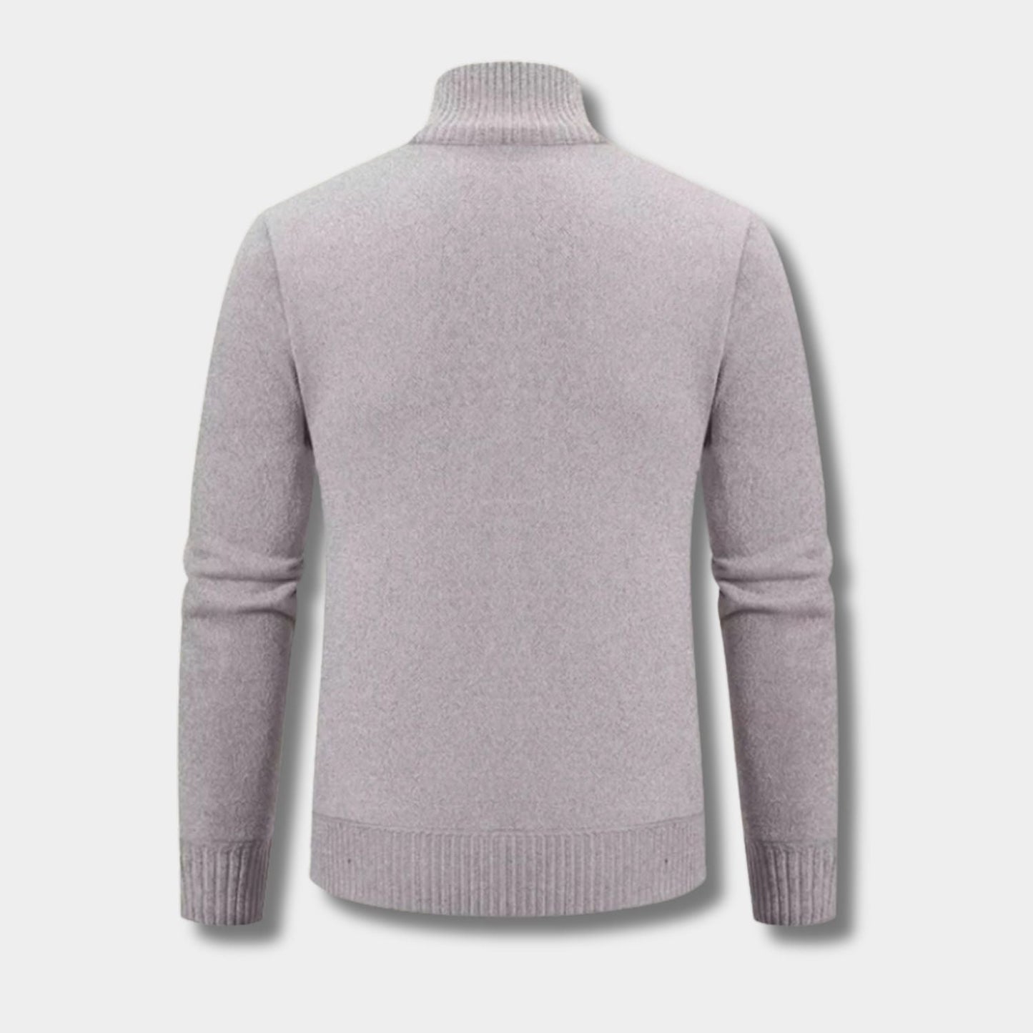 Geometric Zip Knit Cardigan | Zyphhra