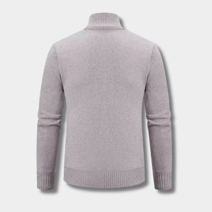 Geometric Zip Knit Cardigan | Zyphhra