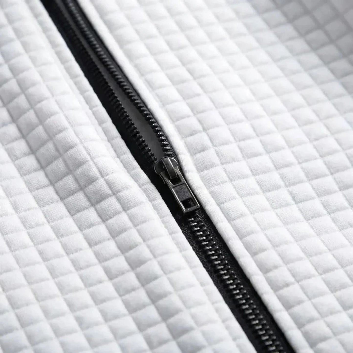 Quilted Zip Knit Cardigan | Zyphhra