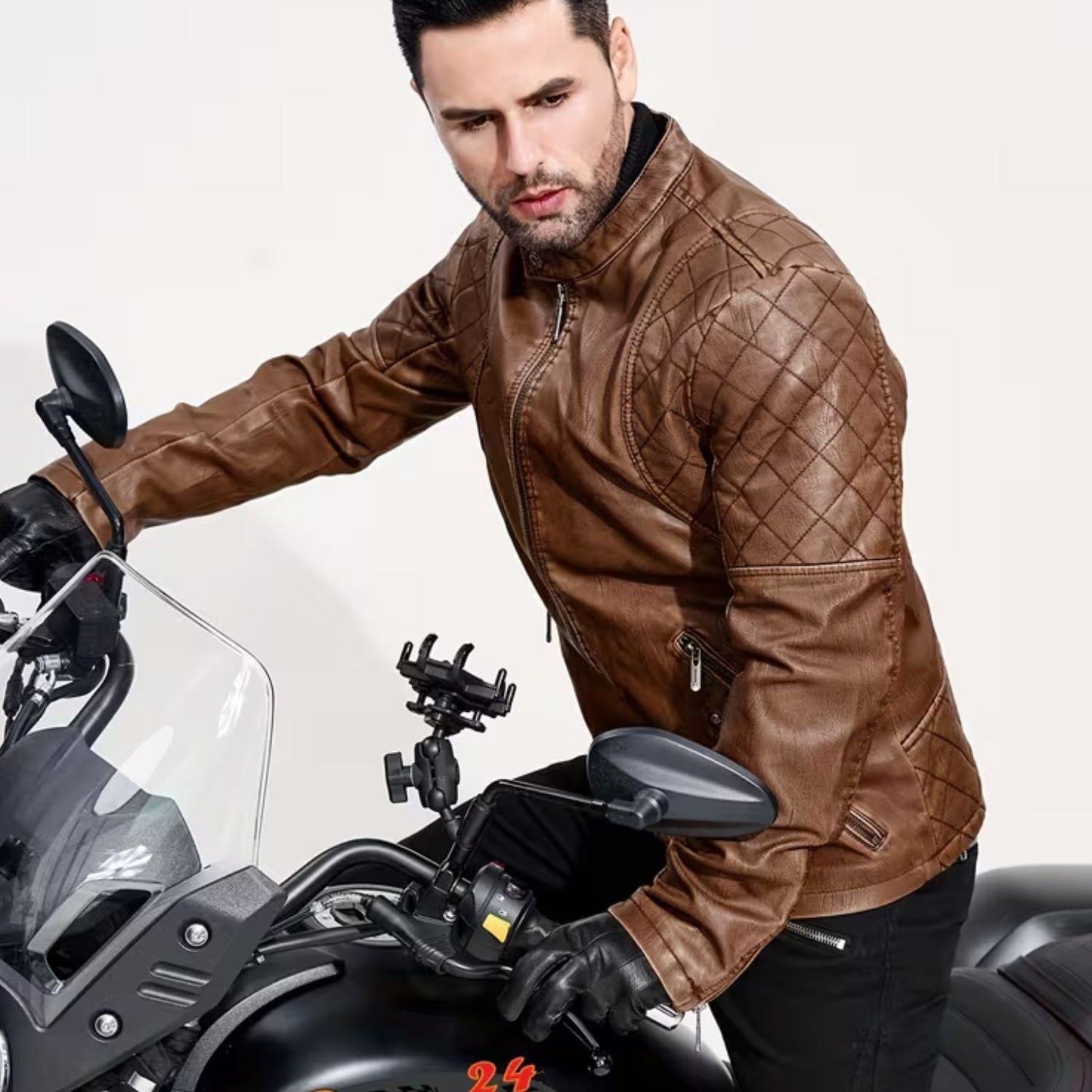 Vintage Quilted Leather Jacket | Zyphhra