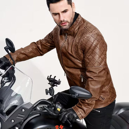 Vintage Quilted Leather Jacket | Zyphhra