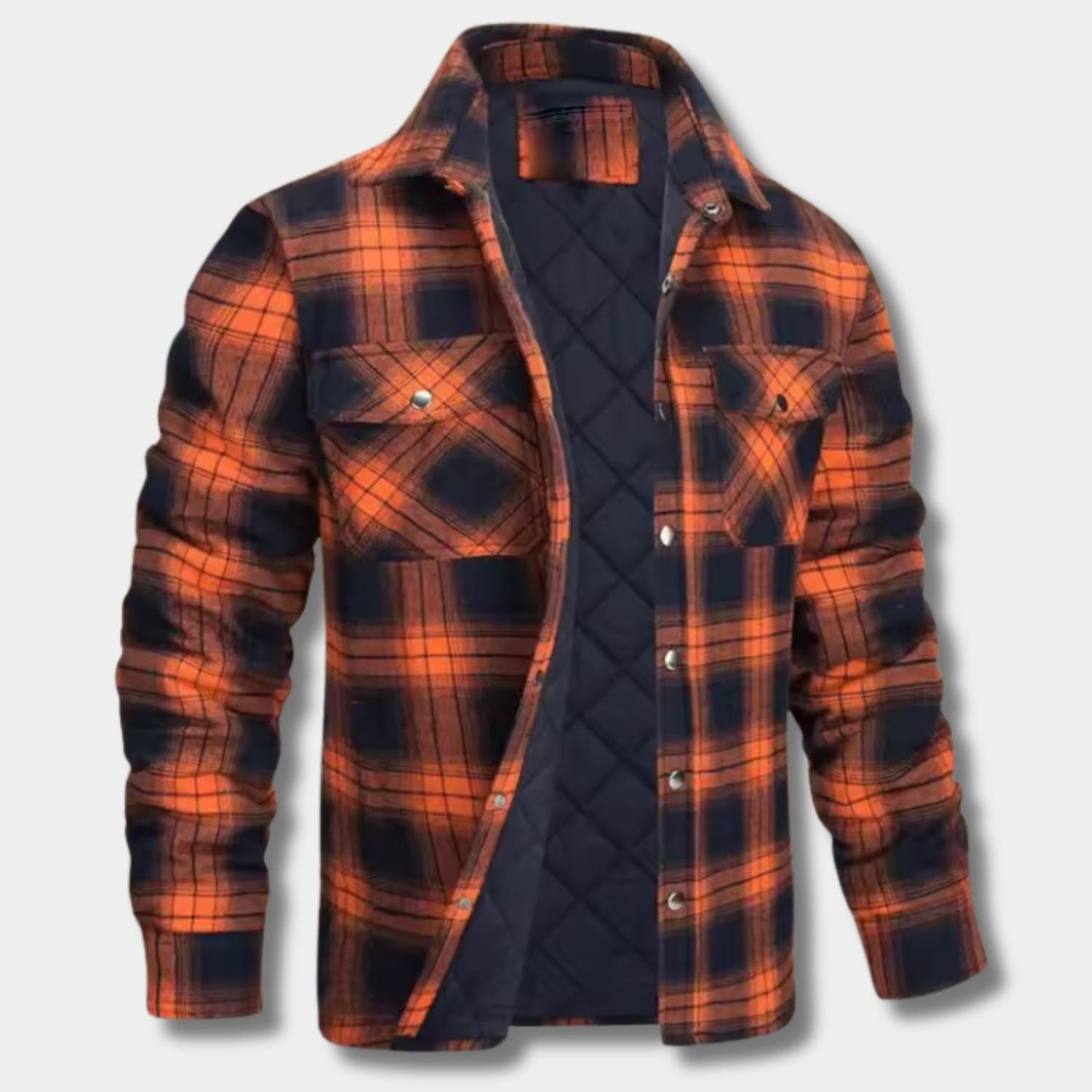 Quilted Check Flannel Shirt Jacket | Zyphhra