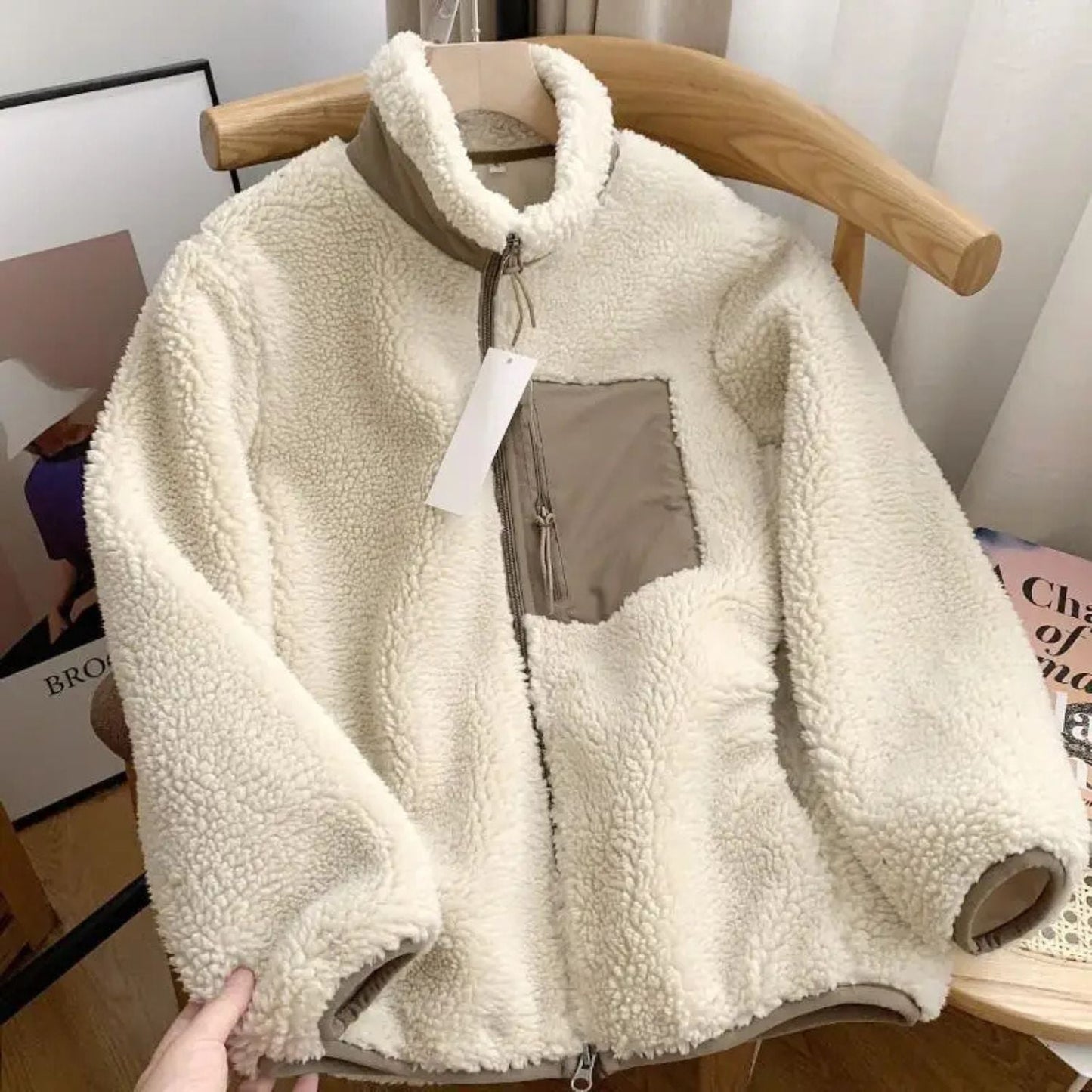 Plush Stand-Collar Fleece Jacket | Zyphhra