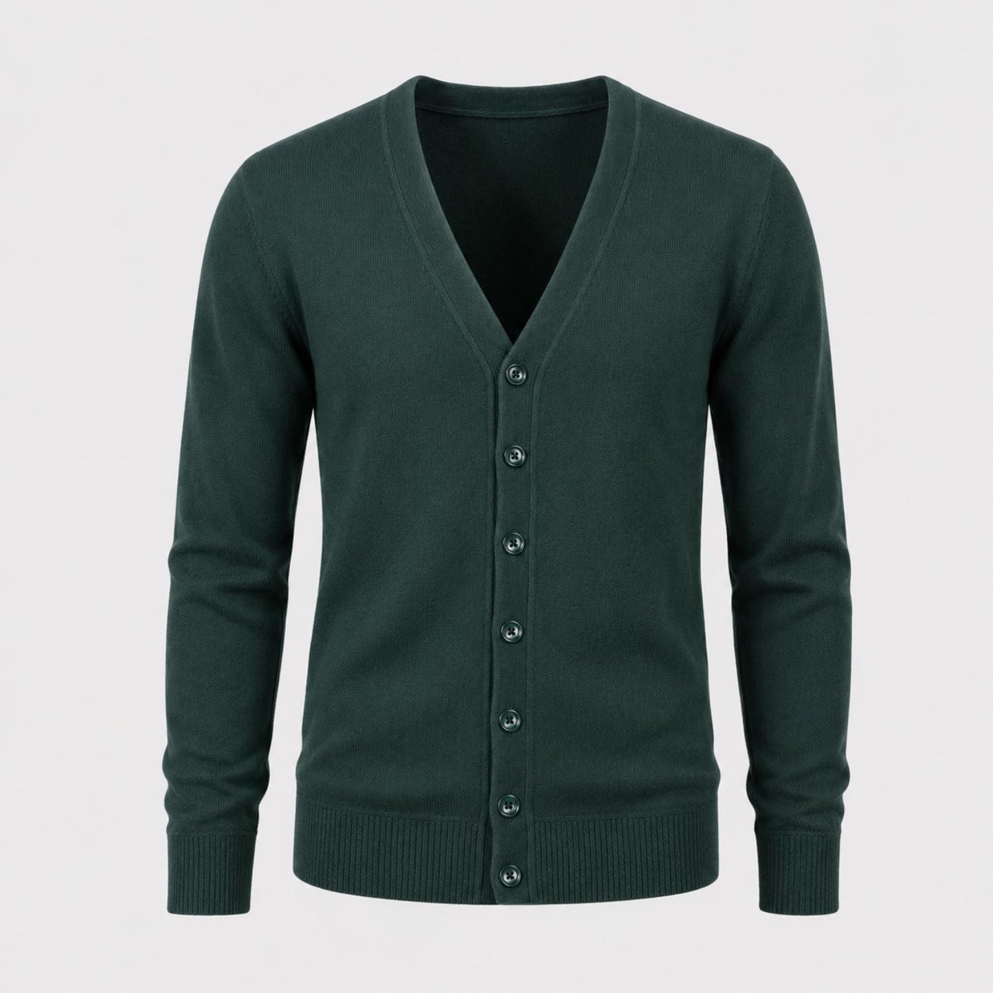 Classic V-Neck Knit Cardigan | Zyphhra
