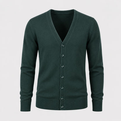 Classic V-Neck Knit Cardigan | Zyphhra