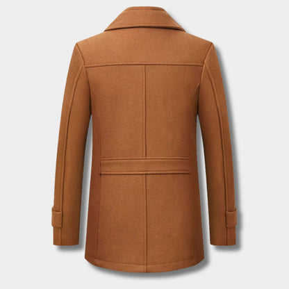 Ribbed Collar Padded Over Coat | Zyphhra