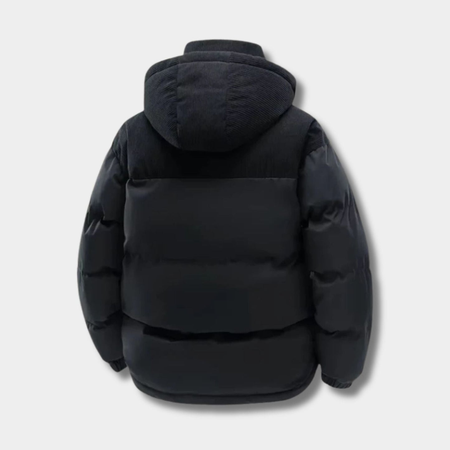 Corduroy Hooded Puffer Jacket | Zyphhra