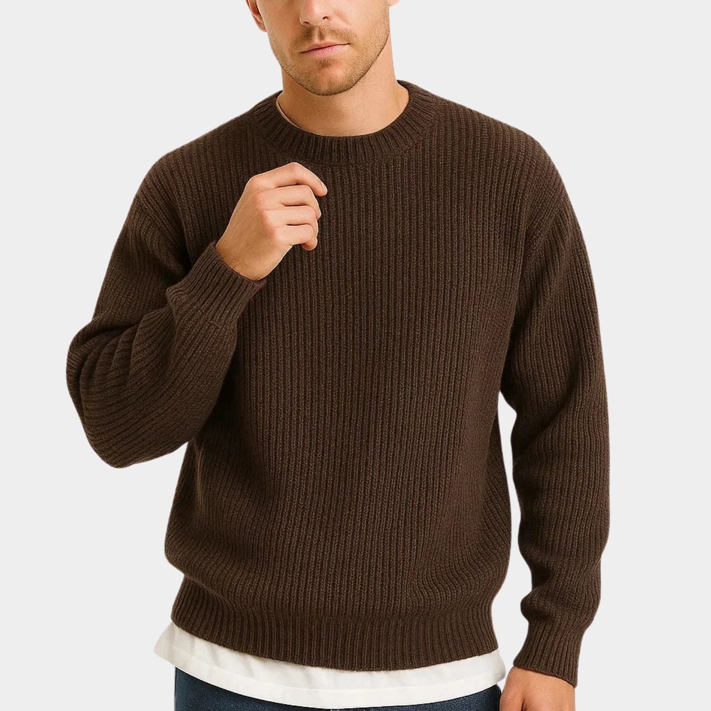 Oversized Ribbed Knit Jumper | Zyphhra