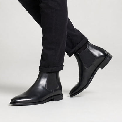Refined Leather Chelsea Boots | Zyphhra
