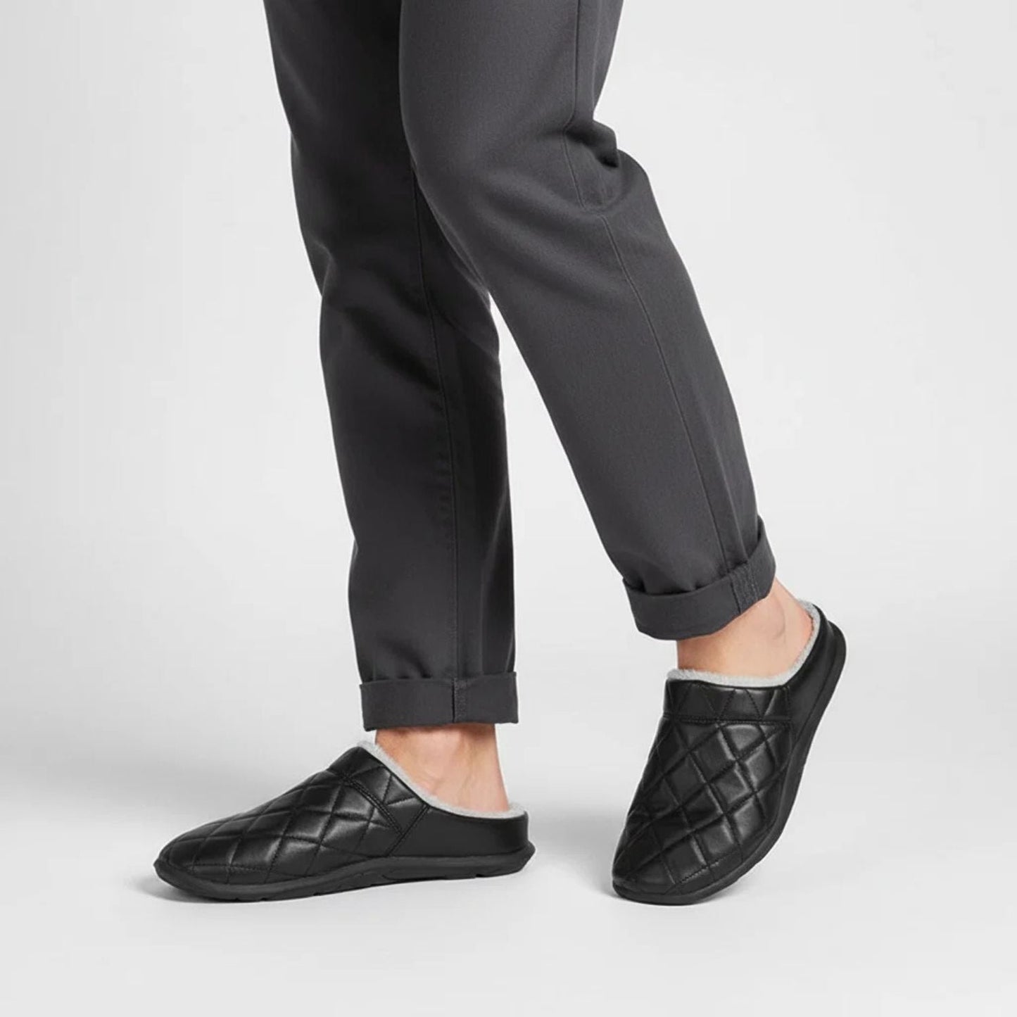Quilted Plush-Lined House Slippers | Zyphhra