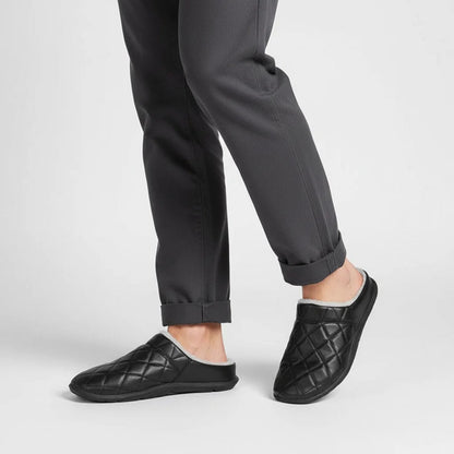 Quilted Plush-Lined House Slippers | Zyphhra
