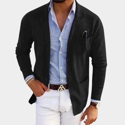 Tailored Lapel Knit Cardigan | Zyphhra