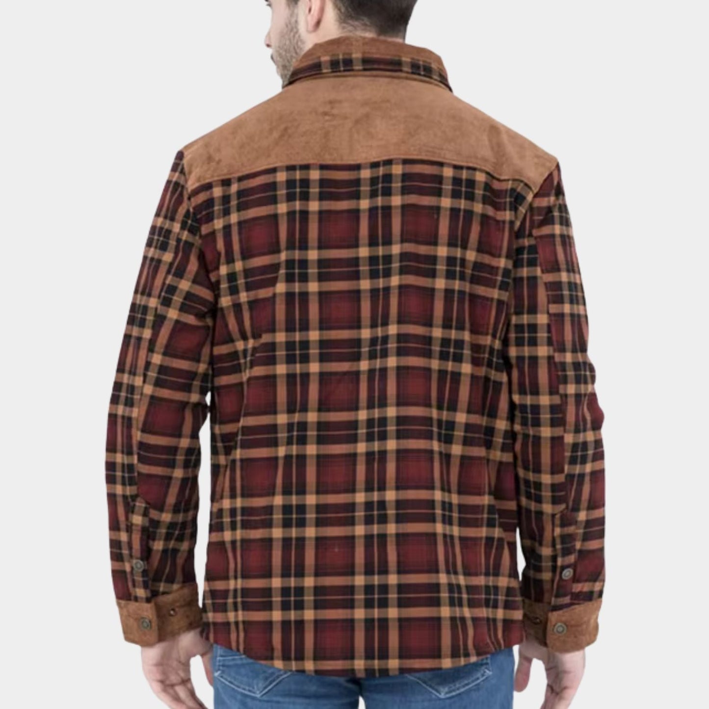 Fleece Lined Flannel Shirt Jacket | Zyphhra