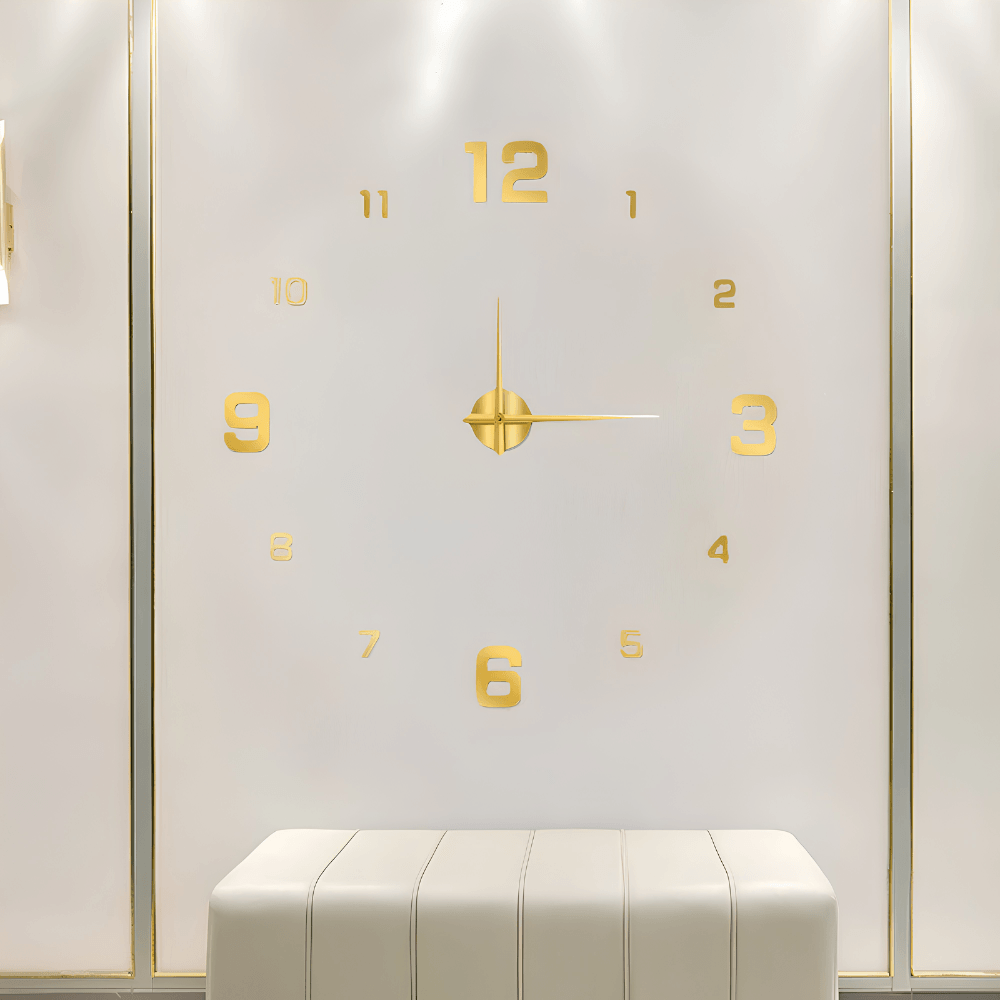 Minimalist Black Designer Wall Clock | Zyphhra