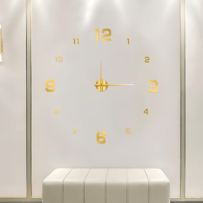 Minimalist Black Designer Wall Clock | Zyphhra