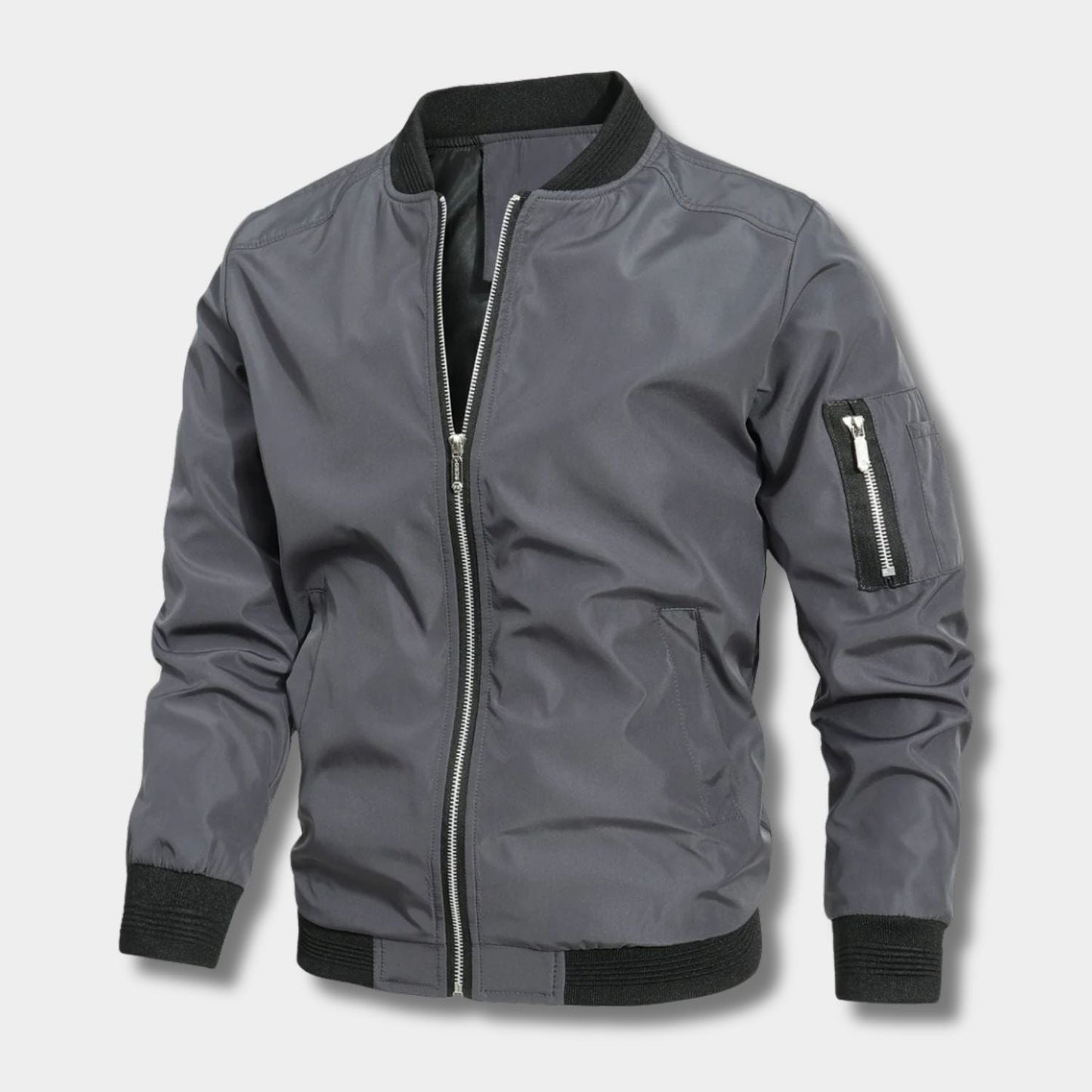 Minimal Utility Bomber Jacket | Zyphhra