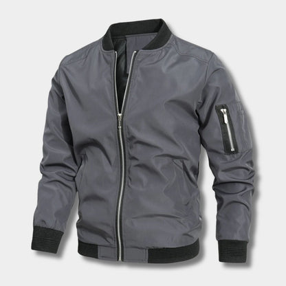Minimal Utility Bomber Jacket | Zyphhra