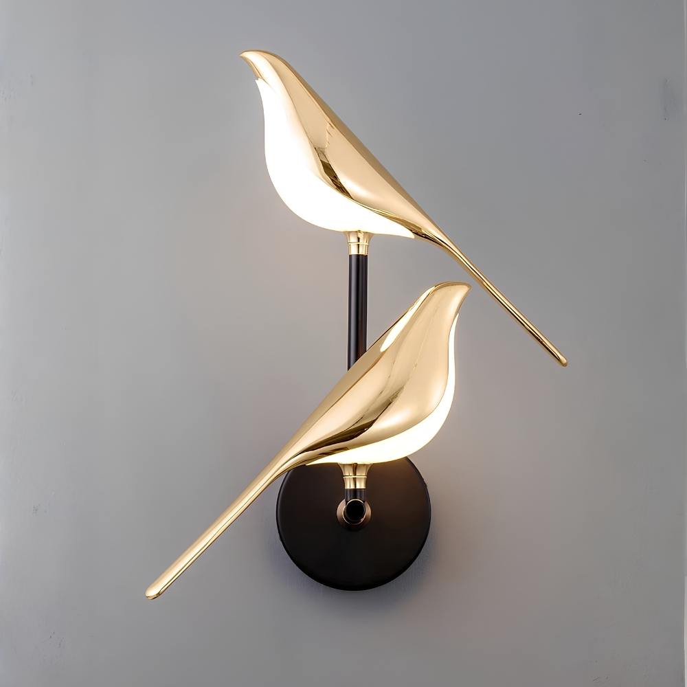 2 Bird Wall Lamp