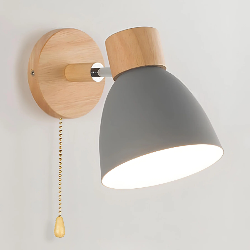 Minimalist Scandinavian Pull-Switch Wall Light | Zyphhra