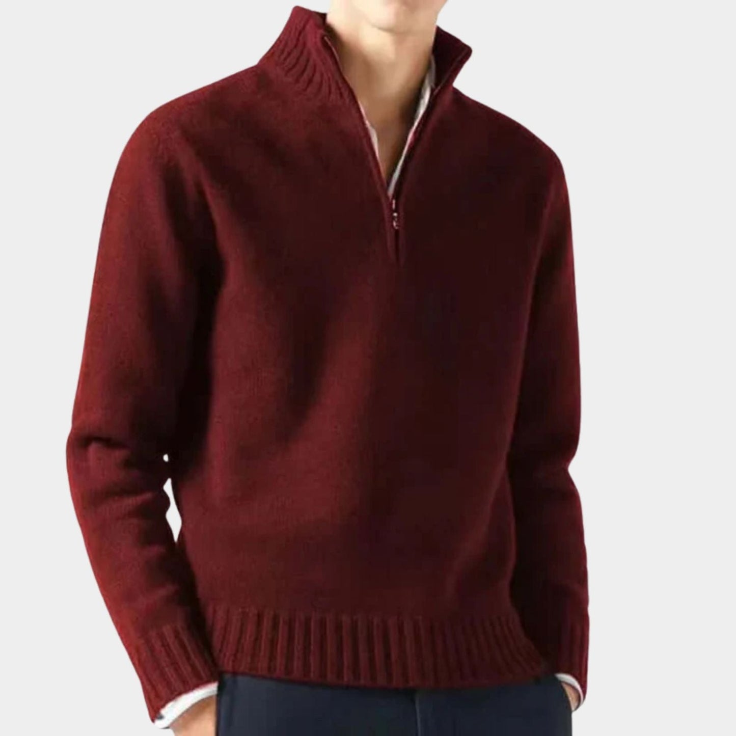 Quarter-Zip Warm Jumper | Zyphhra