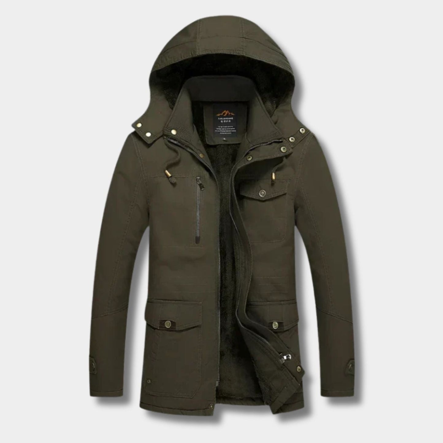 Fleece Lined Utility Winter Jacket | Zyphhra