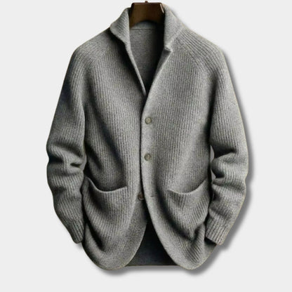 Tailored Shawl Knit Cardigan | Zyphhra
