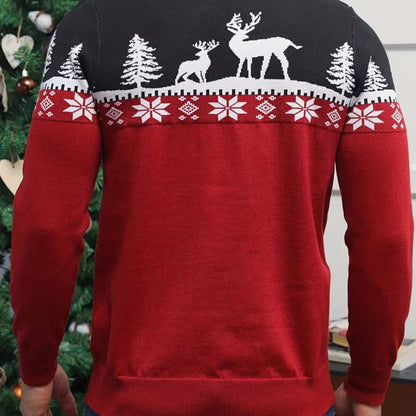 Reindeer Fair Isle Christmas Jumper | Zyphhra