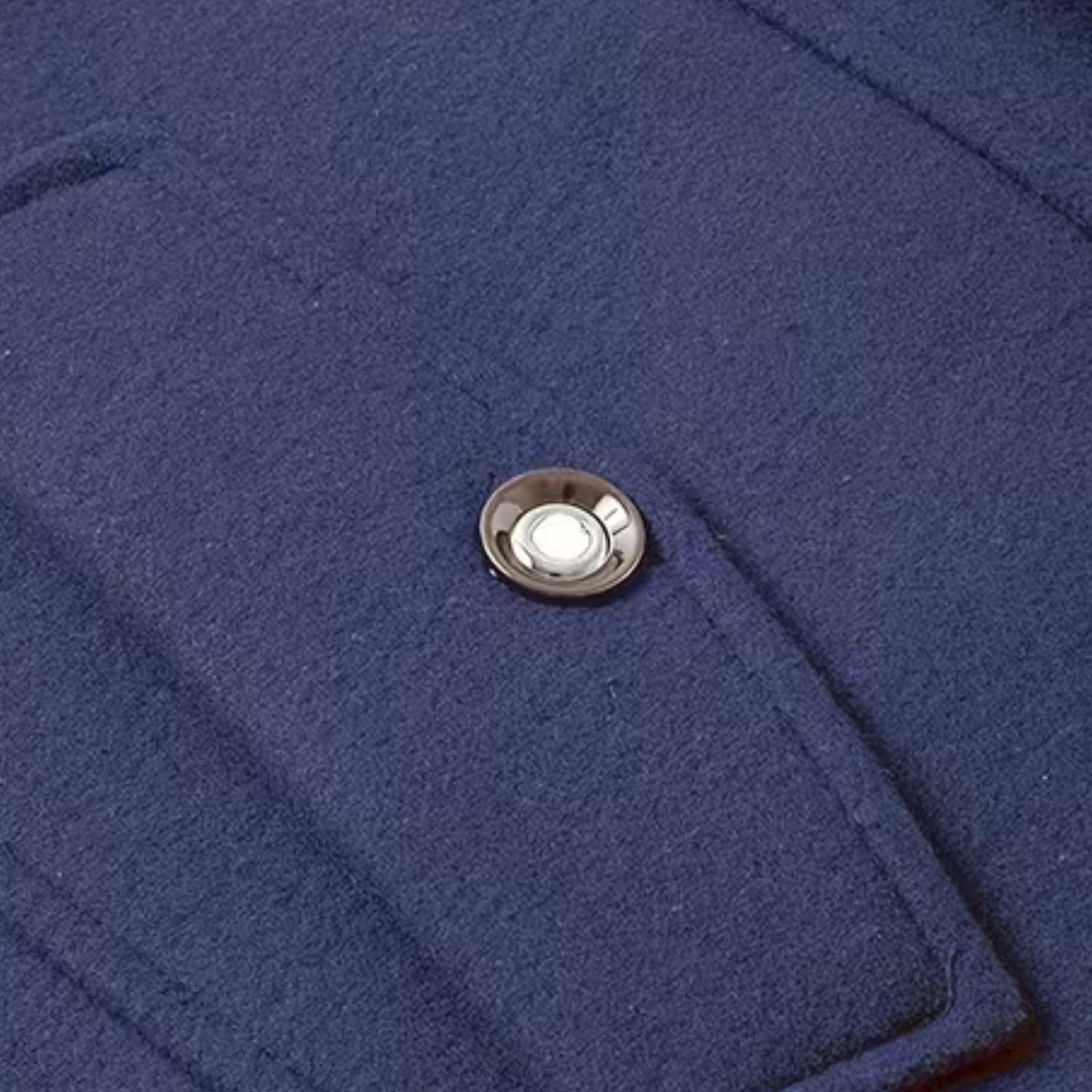 High Neck Fleece Pea Coat | Zyphhra