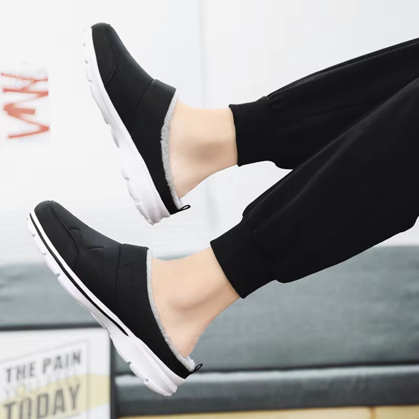 Plush Lined Slip-On Slippers | Zyphhra