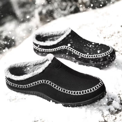 Sherpa Trim Slip-On Slippers | Zyphhra