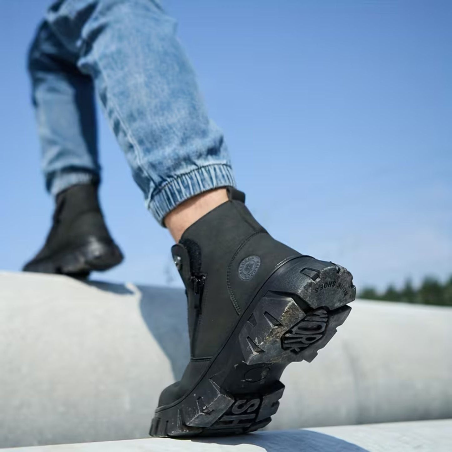 Slip-On Safety Work Boots | Zyphhra