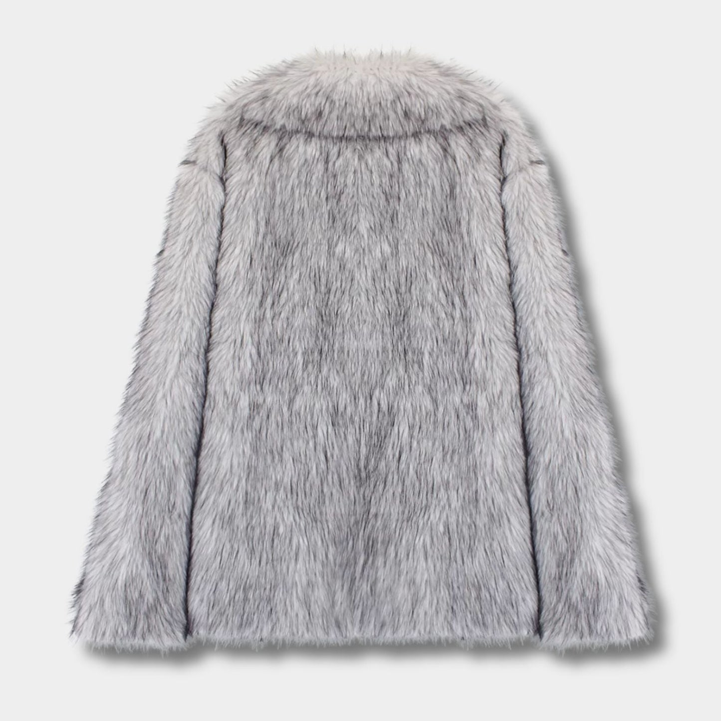Wide-Lapel Faux Fur Jacket | Zyphhra