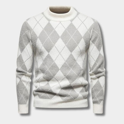 Argyle Knit Jumper | Zyphhra