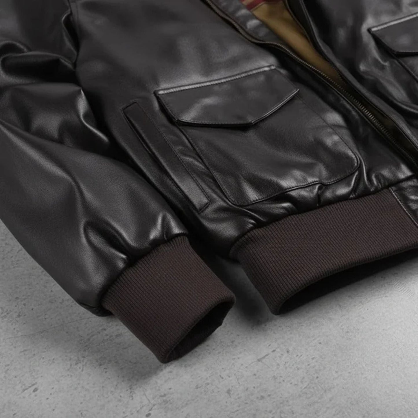 Leather Aviator Jacket | Zyphhra
