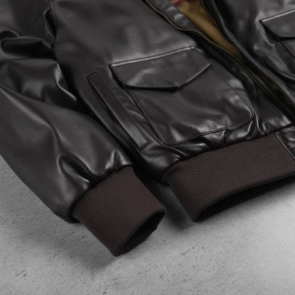 Leather Aviator Jacket | Zyphhra