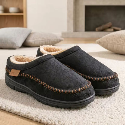 Warm Lined Moccasin Slippers | Zyphhra