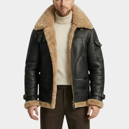 Shearling Aviator Jacket | Zyphhra