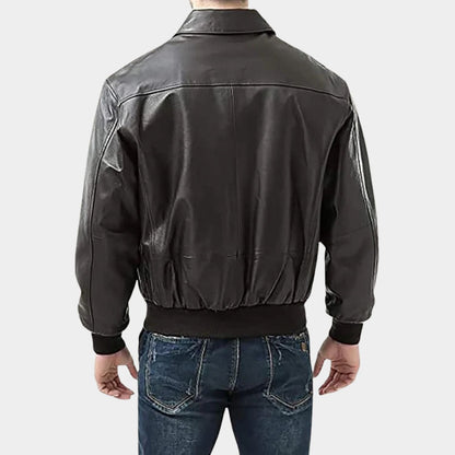 Vintage Leather Aviator Jacket | Zyphhra