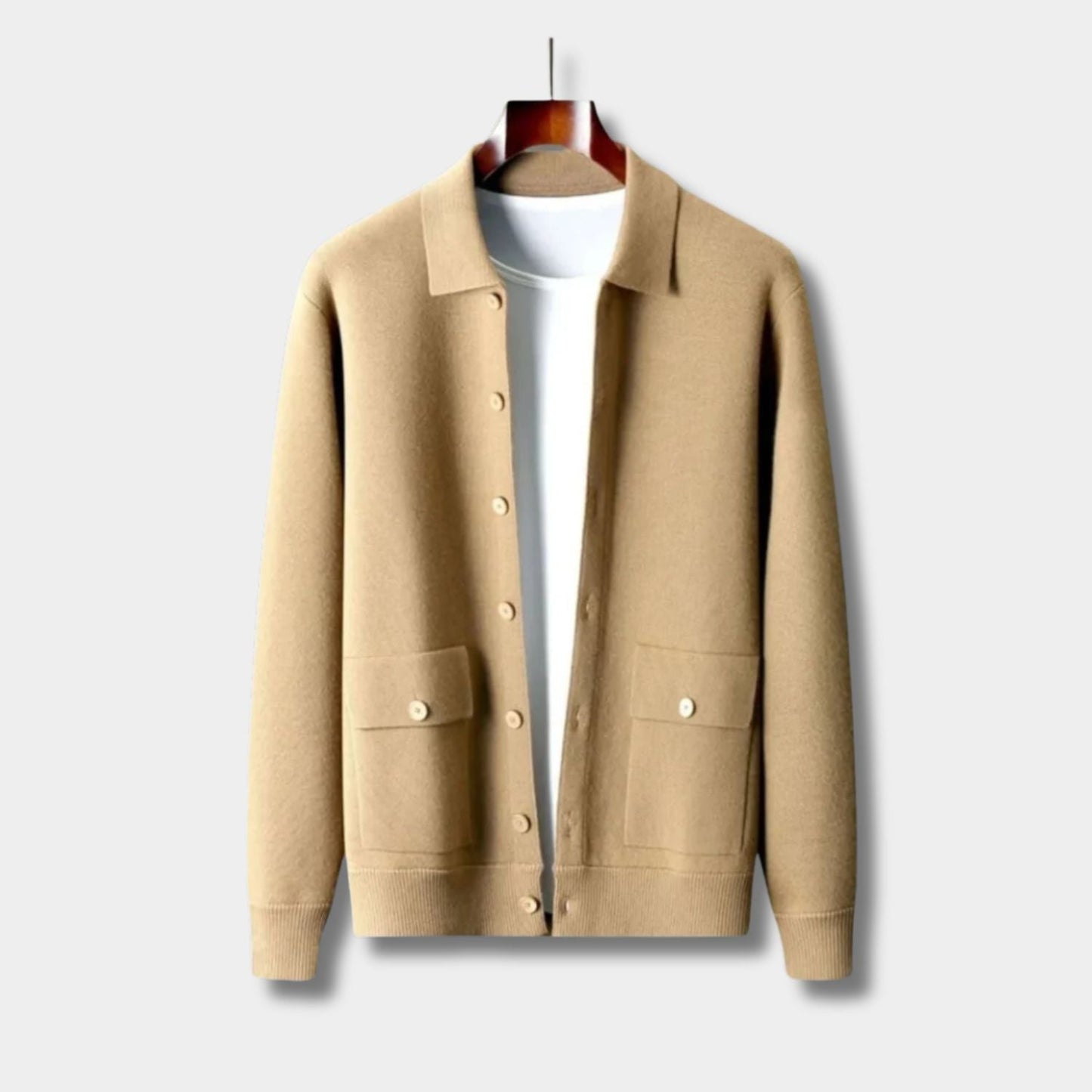 Collared Button Knit Cardigan | Zyphhra