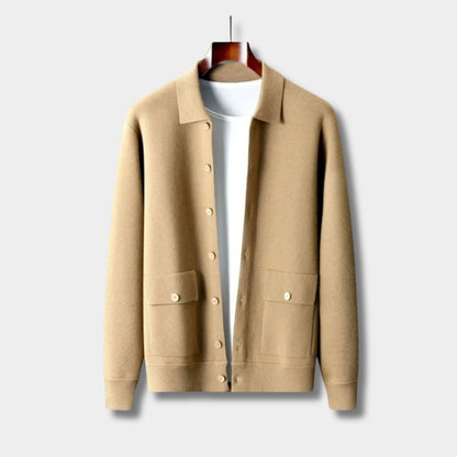 Collared Button Knit Cardigan | Zyphhra