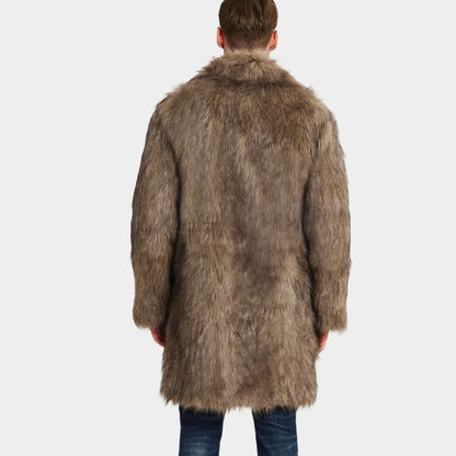 Luxurious Lapel Plush Fur Coat | Zyphhra